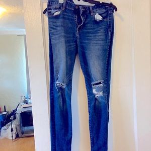 Old Navy Rockstar Mid Rise Blue Jeans - 12 Regular